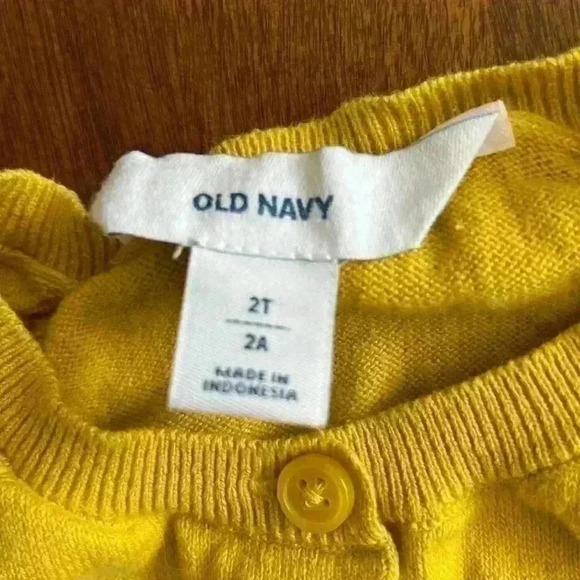 Old Navy  Yellow Cardigan - Picture 2 of 3